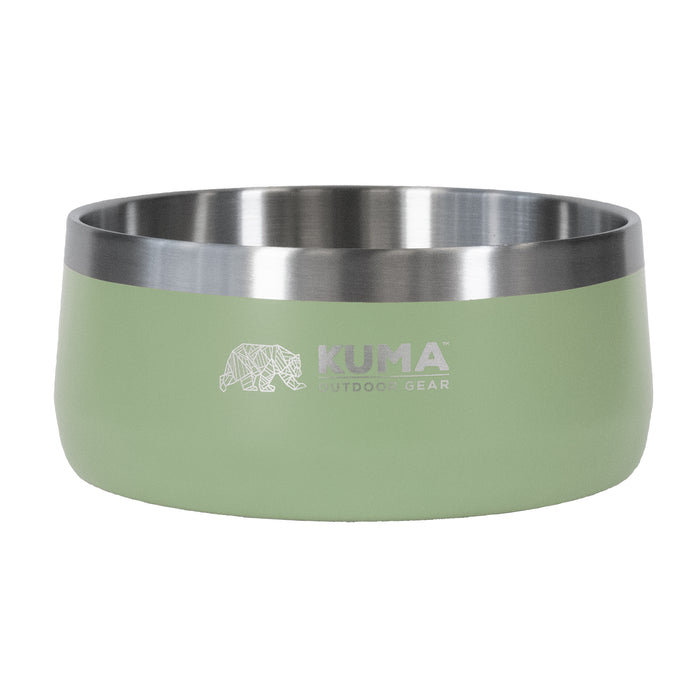 Kuma Stainless Steel Dog Bowl  Sage