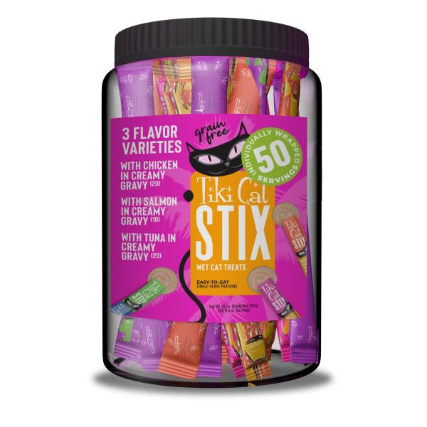 Tiki Cat Stix Wet Treats Variety Jar 50/.5oz