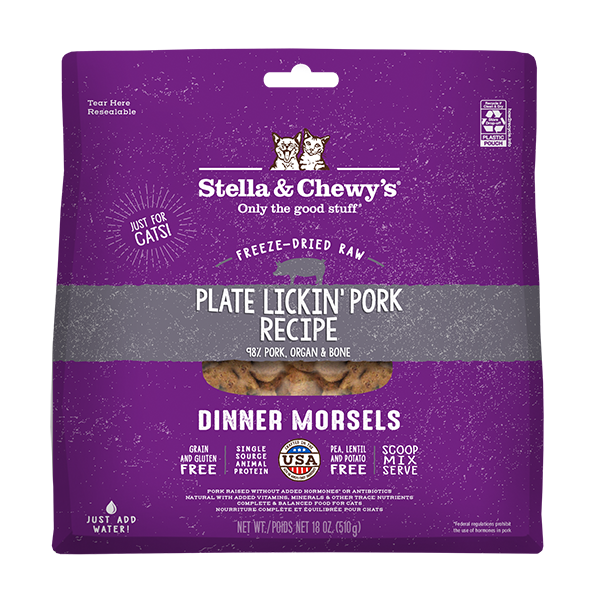 S&C FD Cat Plate Lickin' Prok Morsels 18oz