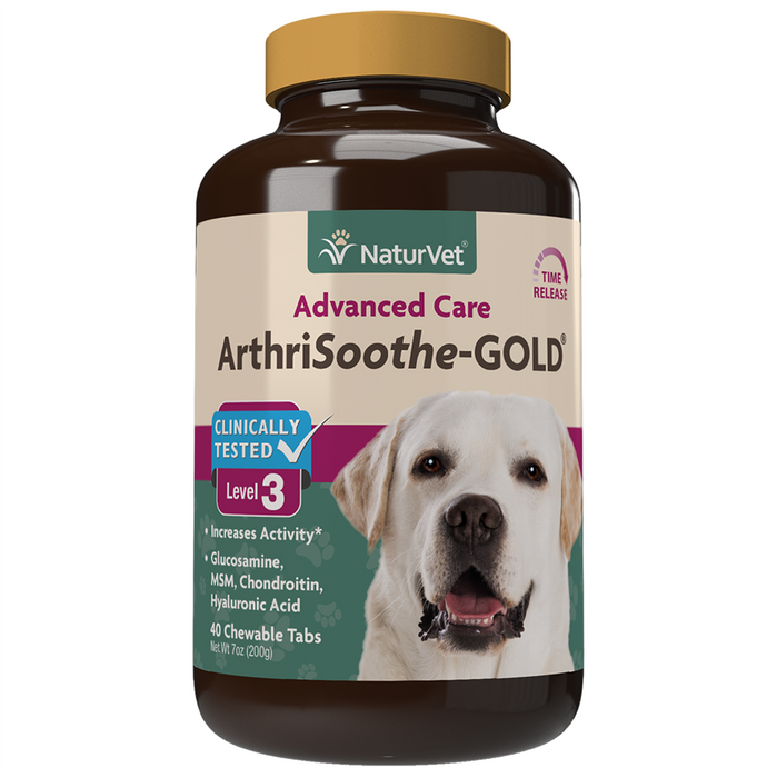 NaturVet ArthriSoothe Gold Lvl 3, 40 Tab