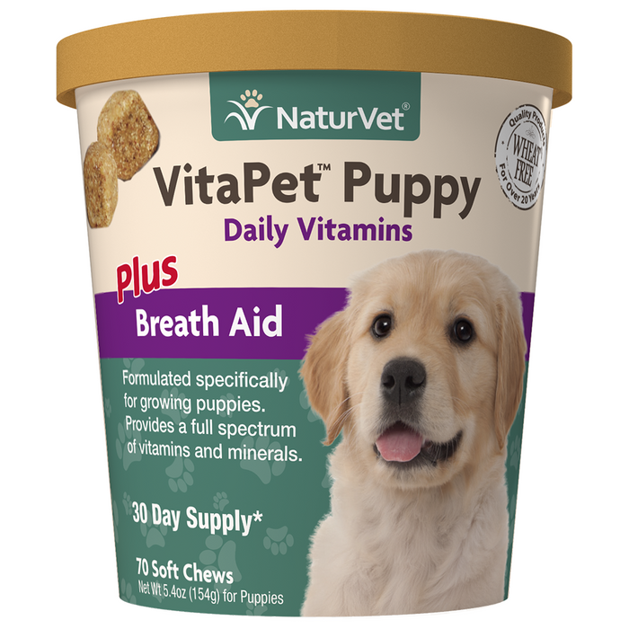 NV VitaPet Puppy Plus Breath Aid Soft Chew 70 ct