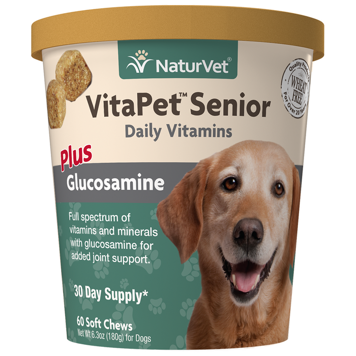 NV VitaPet Senior Plus Glucosamine Soft Chew 60ct