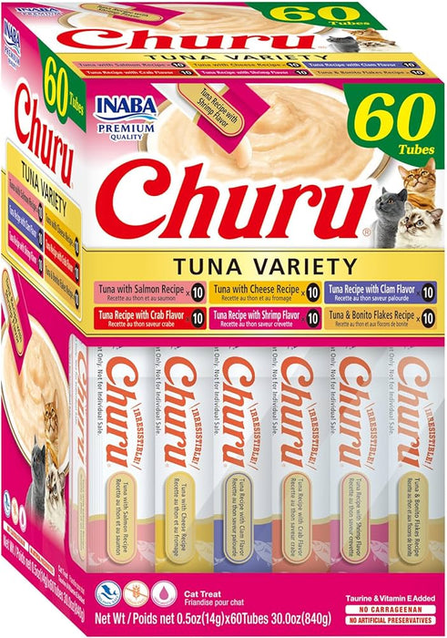 INA Churu Puree Tuna Variety Box 60pk