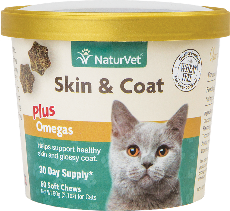 NV Skin & Coat Plus Omegas Cat Soft Chew 60ct