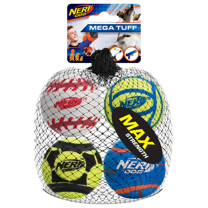 Nerf Tough Sports Balls 4pk