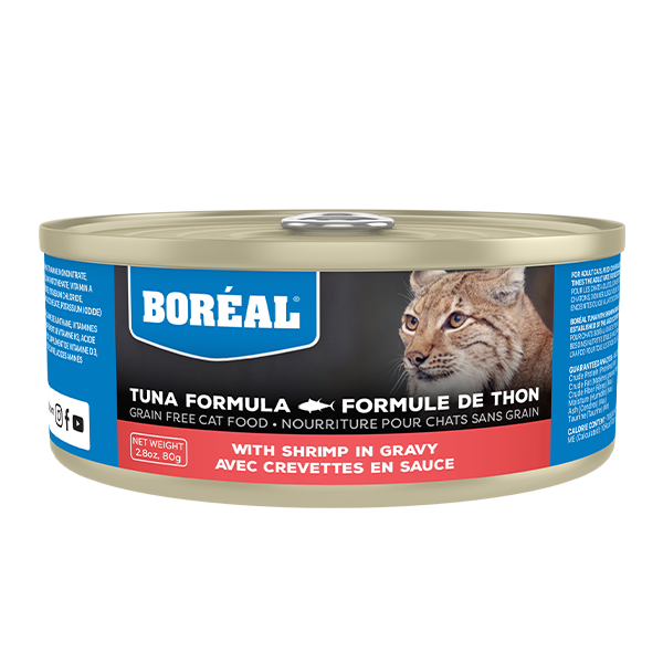 Boréal GF Tuna Red Meat in Gravy with Shrimp 24/80g