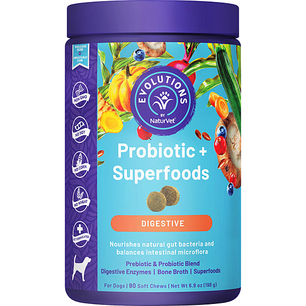 Naturvet Probiotics & Super Food Soft Chews 90pcs