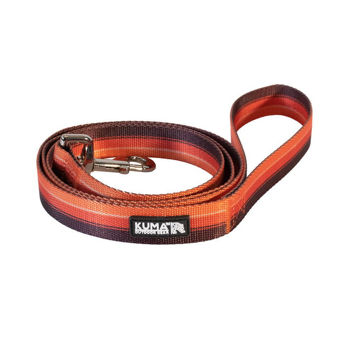 Kuma Backtrack Dog Leash Orange/Brown