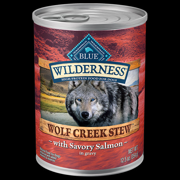 BBW Dog GF Wolf Creek Stews Salmon 12.5oz