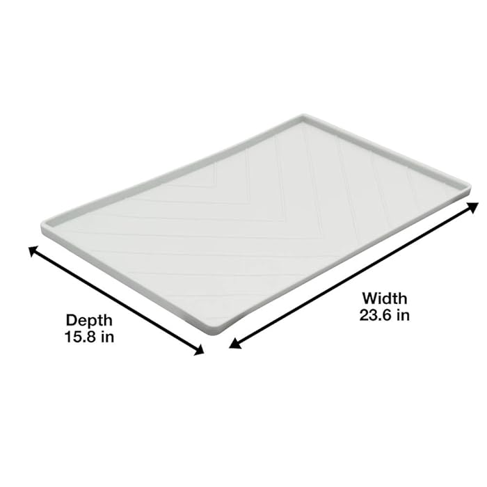 MM Mat with Metal Rods Lrg Light Grey