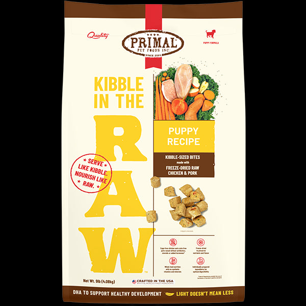 Primal Dog Kibble in the Raw Puppy 9lbs