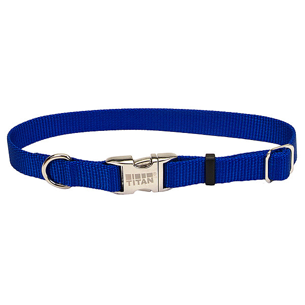 Titan Collar Metal Buckle Blue 26" Xlrg