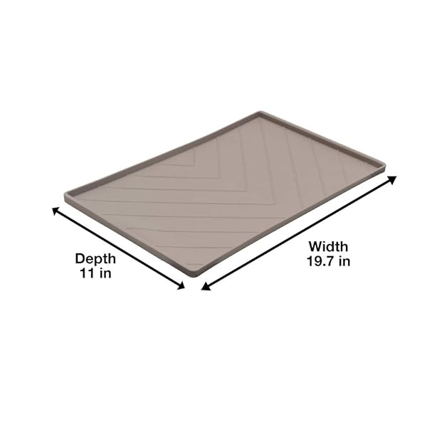 MM Mat with Metal Rods Med Warm Grey