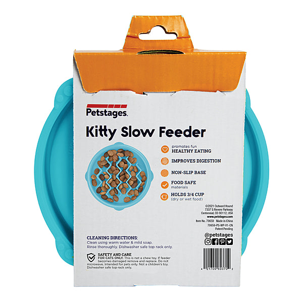 PS Kitty Slow Feeder Blue Small