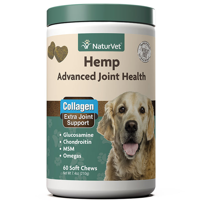 NaturVet Hemp Advanced Joint Health 60ct