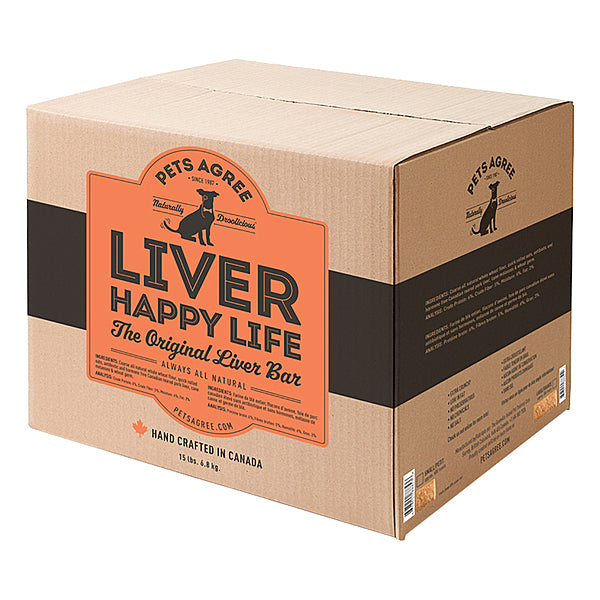 Pets Agree Happy Life Liver Bars 15lbs LARGE