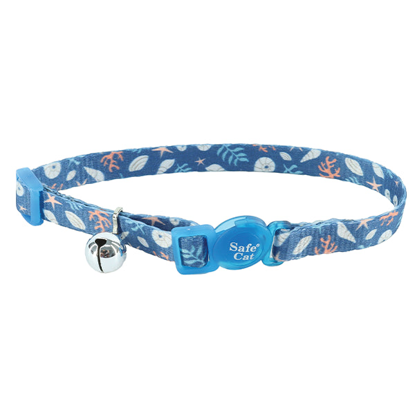 SafeCat Fashion Brkwy Collar Under the Sea 12"