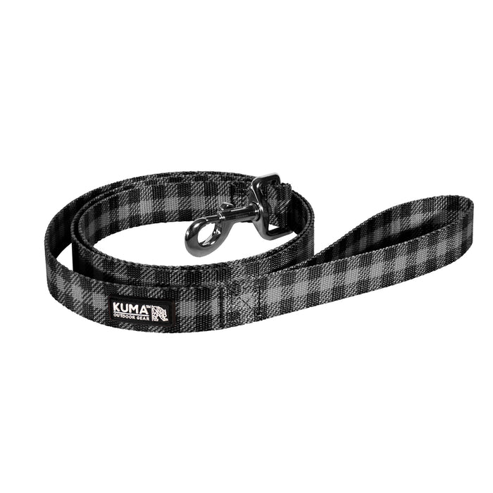 Kuma Lazy Bear Dog Leash Grey/Black