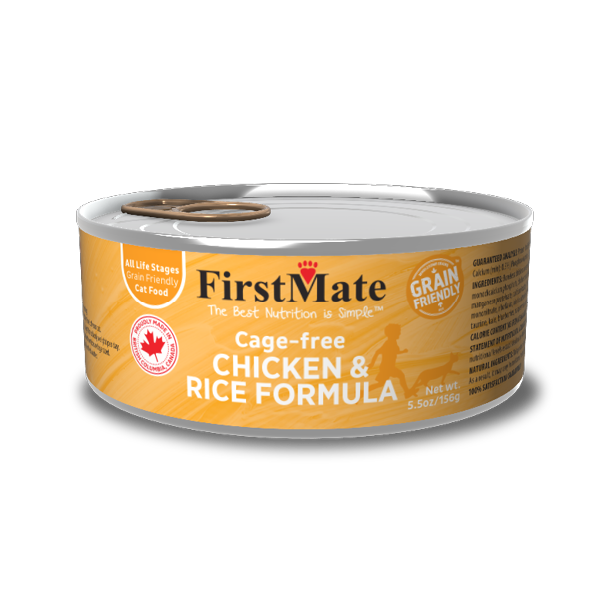 FirstMate Free Run Chicken & Rice Cat 5.5oz