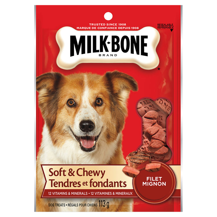 Milkbone Soft & Chewy Filet Mignon 113g