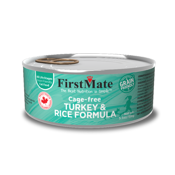 FirstMate Free Run Turkey & Rice Cat 5.5oz