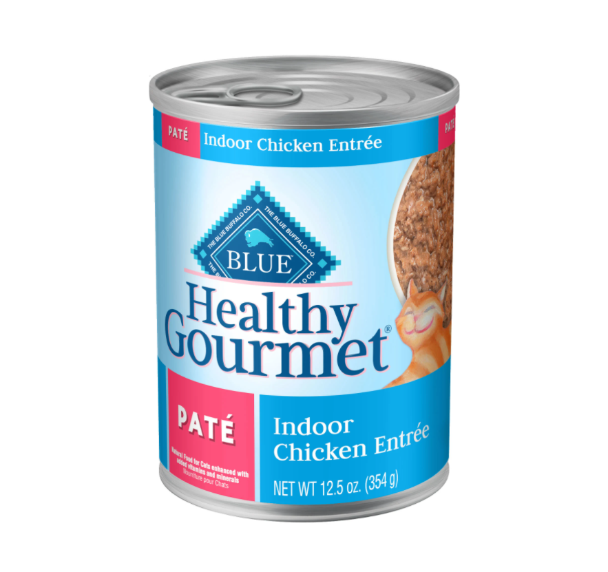 Blue Buffalo Healthy Gourmet Cat Adult Indoor Chicken Pat 12.5oz